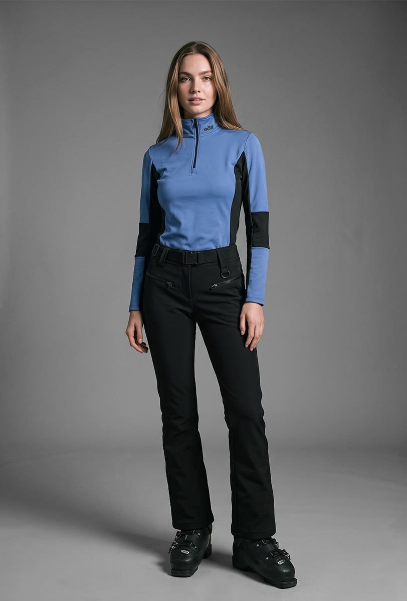 Ski Fleecepullover Damen Söll AVORIAZ Moonlight Blue - 1