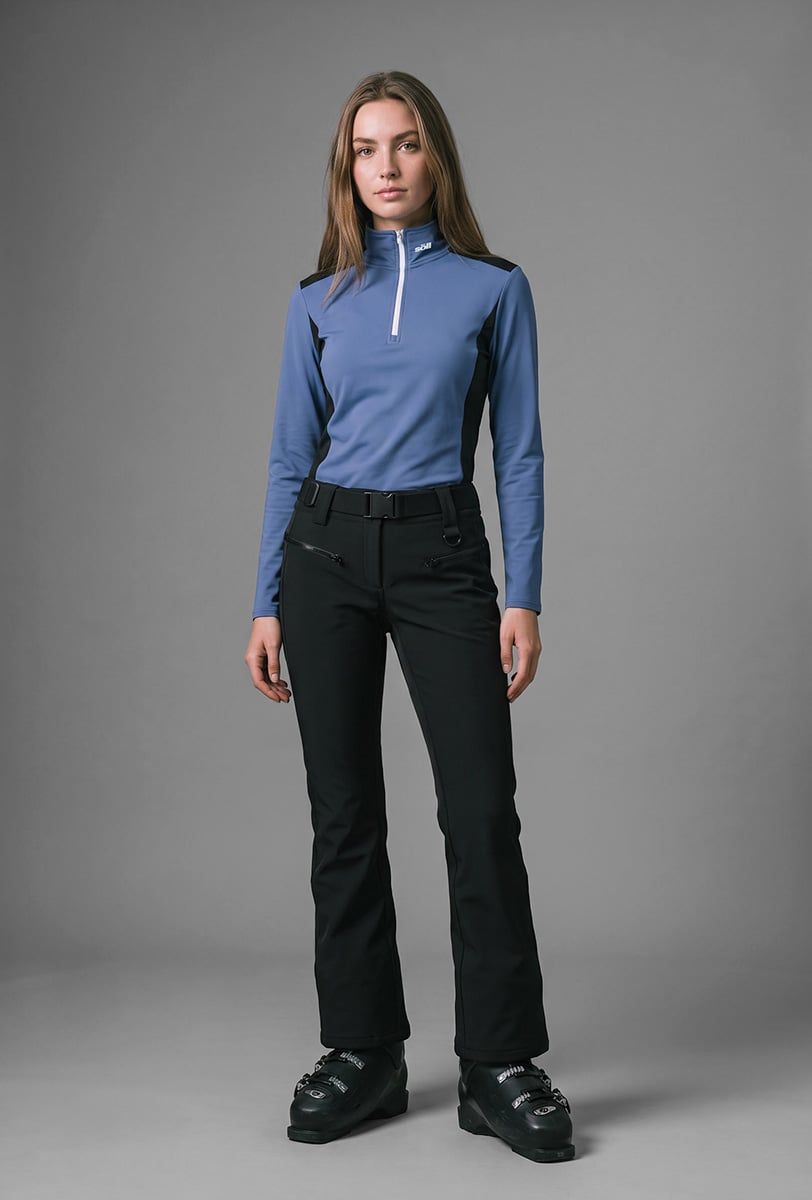 Ski Fleecepullover Damen Söll MEGEVE Moonlight Blue - 1