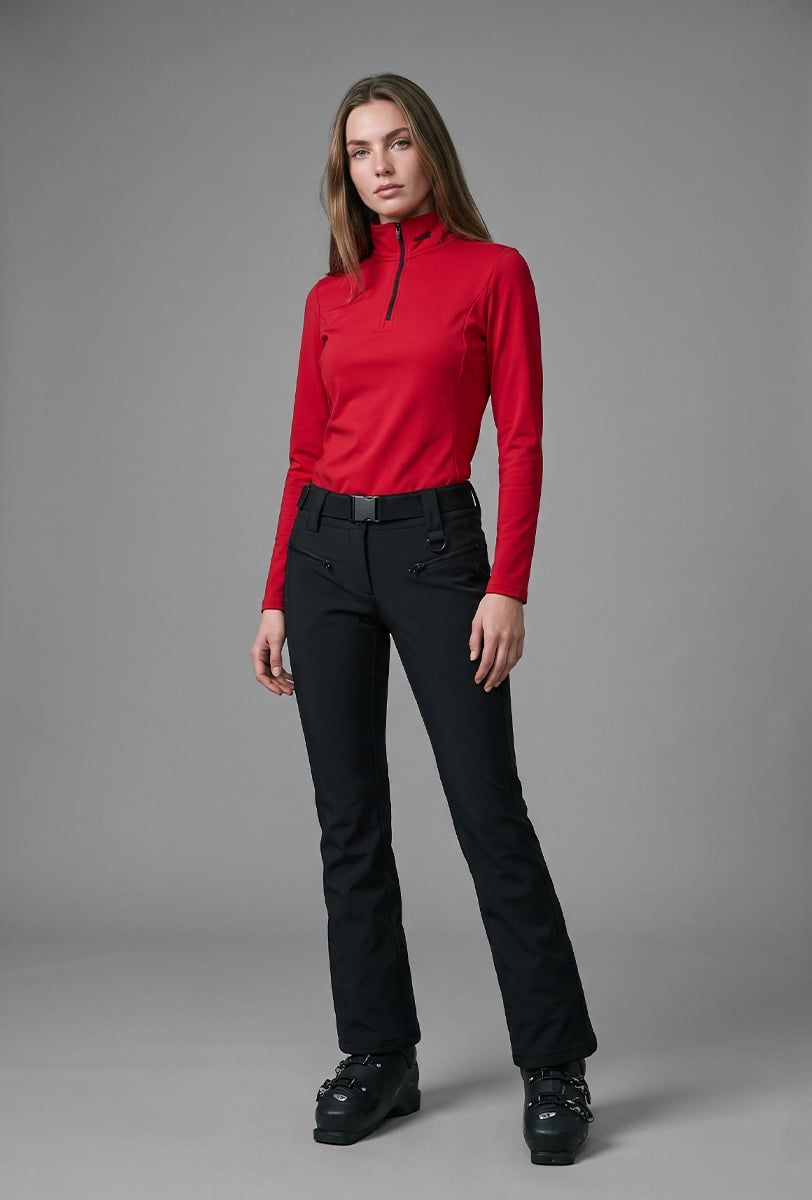 Ski Fleecepullover Damen Söll MORZINE Red - 1