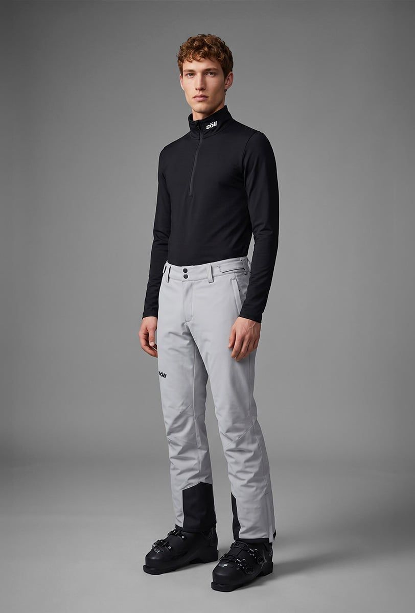 Herren Skihose Söll AGILE Light Grey – Detailansicht 2 - 4