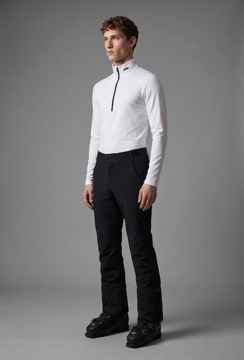 Herren Skihose Söll GLACIER Caviar Black – Vorderansicht - 5