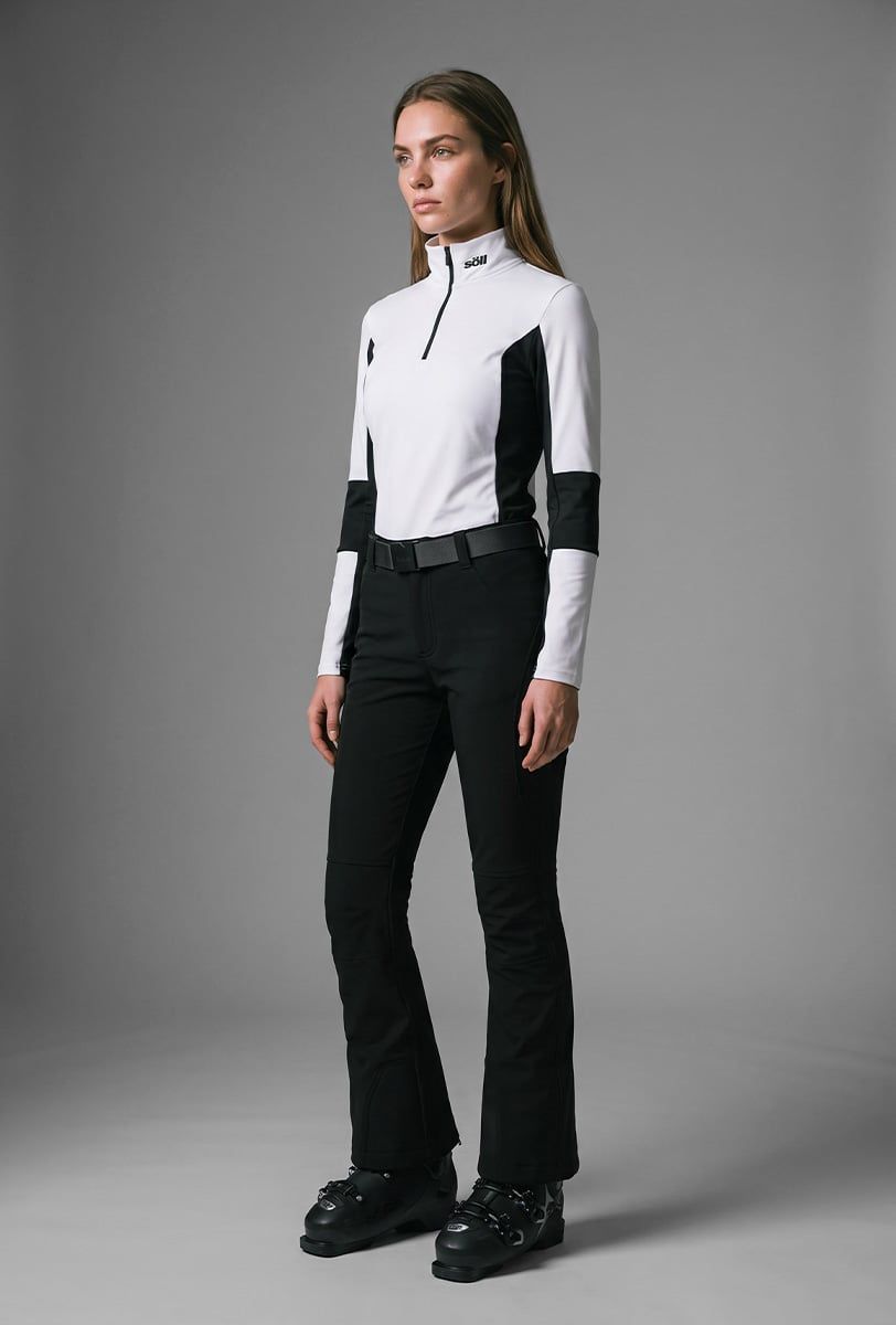 Damen-Skihose Söll CRYSTAL Black – Vorderansicht - 5