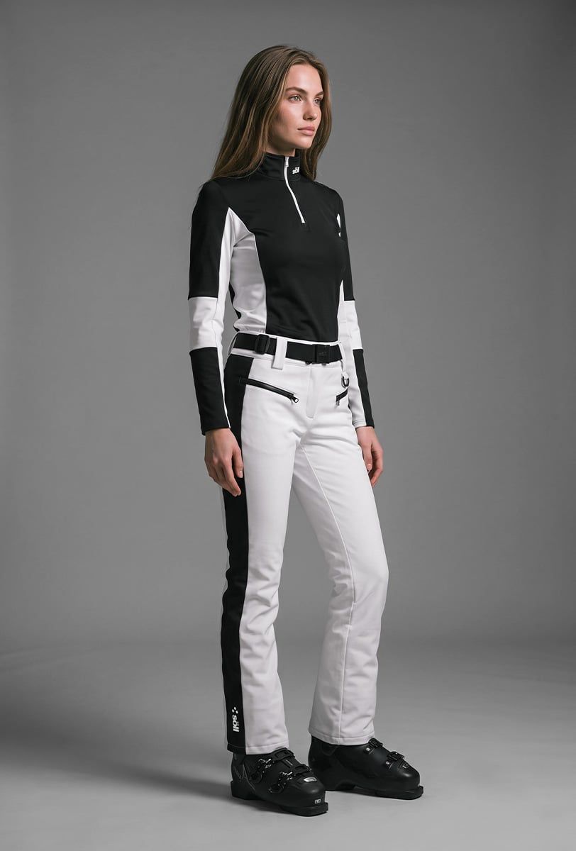 Damen-Skihose Söll ROCKET White – Vorderansicht - 3