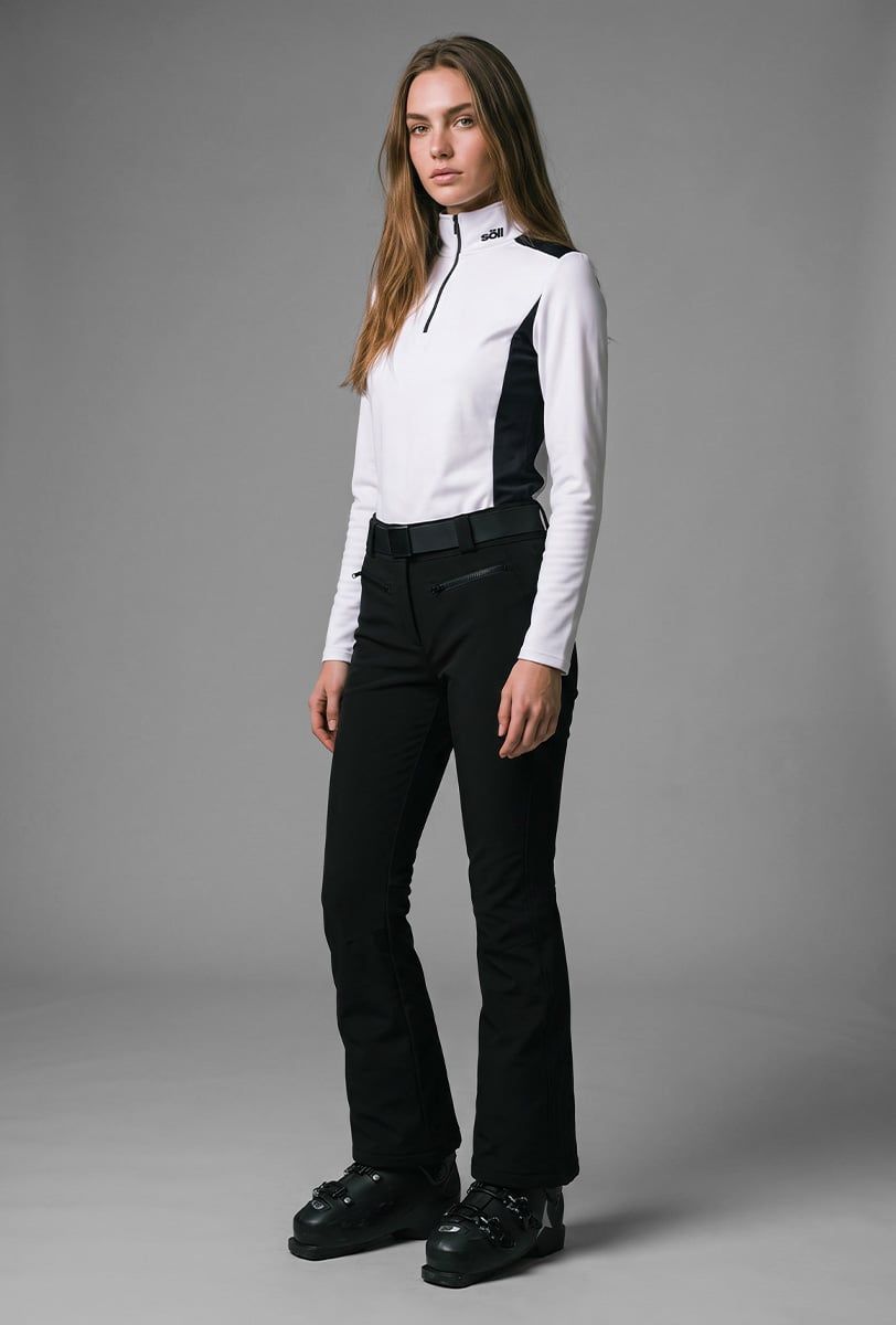 Damen-Skihose Söll STELLAR Caviar Black – Vorderansicht - 5