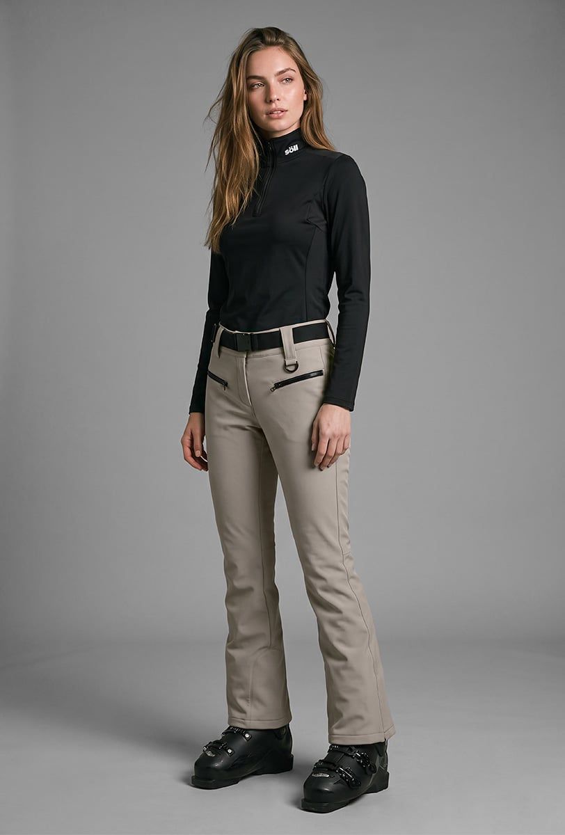 Damen-Skihose Söll STELLAR Sand – Vorderansicht - 4