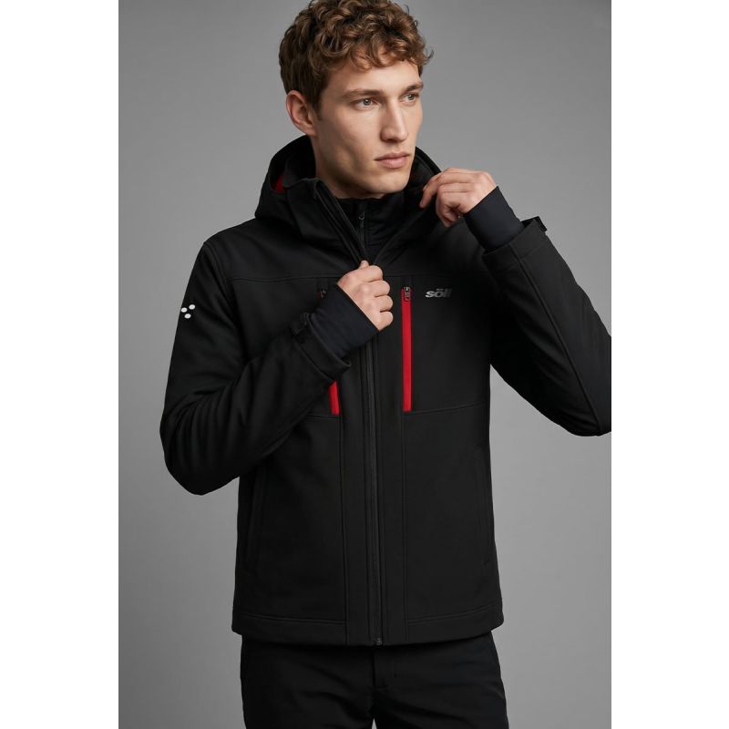 Men STORM Jacket Caviar Black